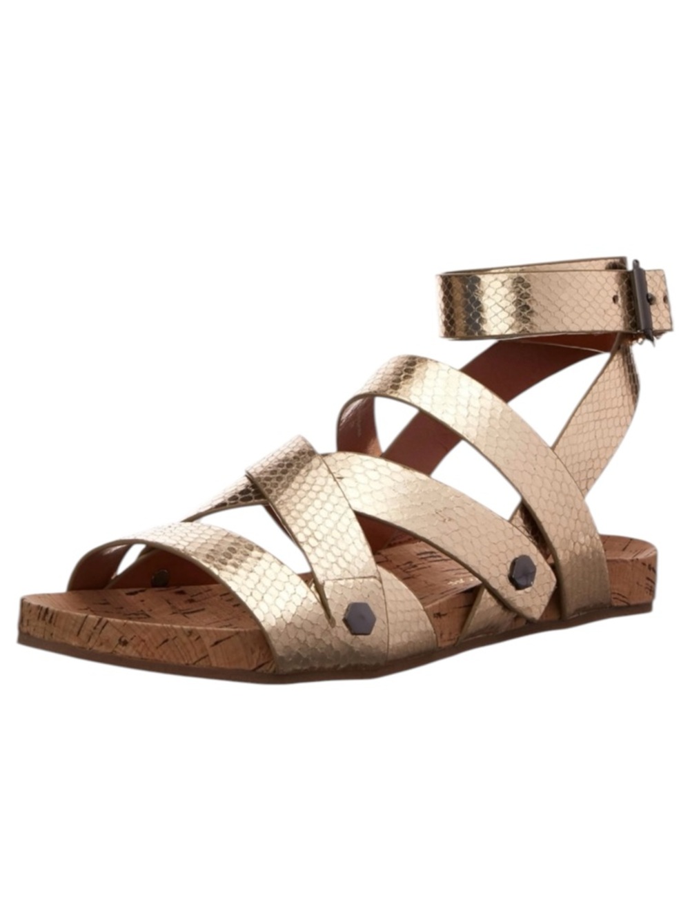 Rebecca Minkoff Tristen Metallic Gladiator Sandal - Picture 2 of 13
